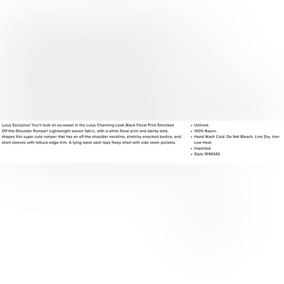 Lulus Black Floral Romper - Picture 8 of 8